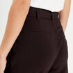 Pantalon paperbag fluide noir femme