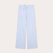 Pantalon large élastiqué bleu foncé femme