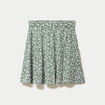 Jupe-short patineuse vert femme