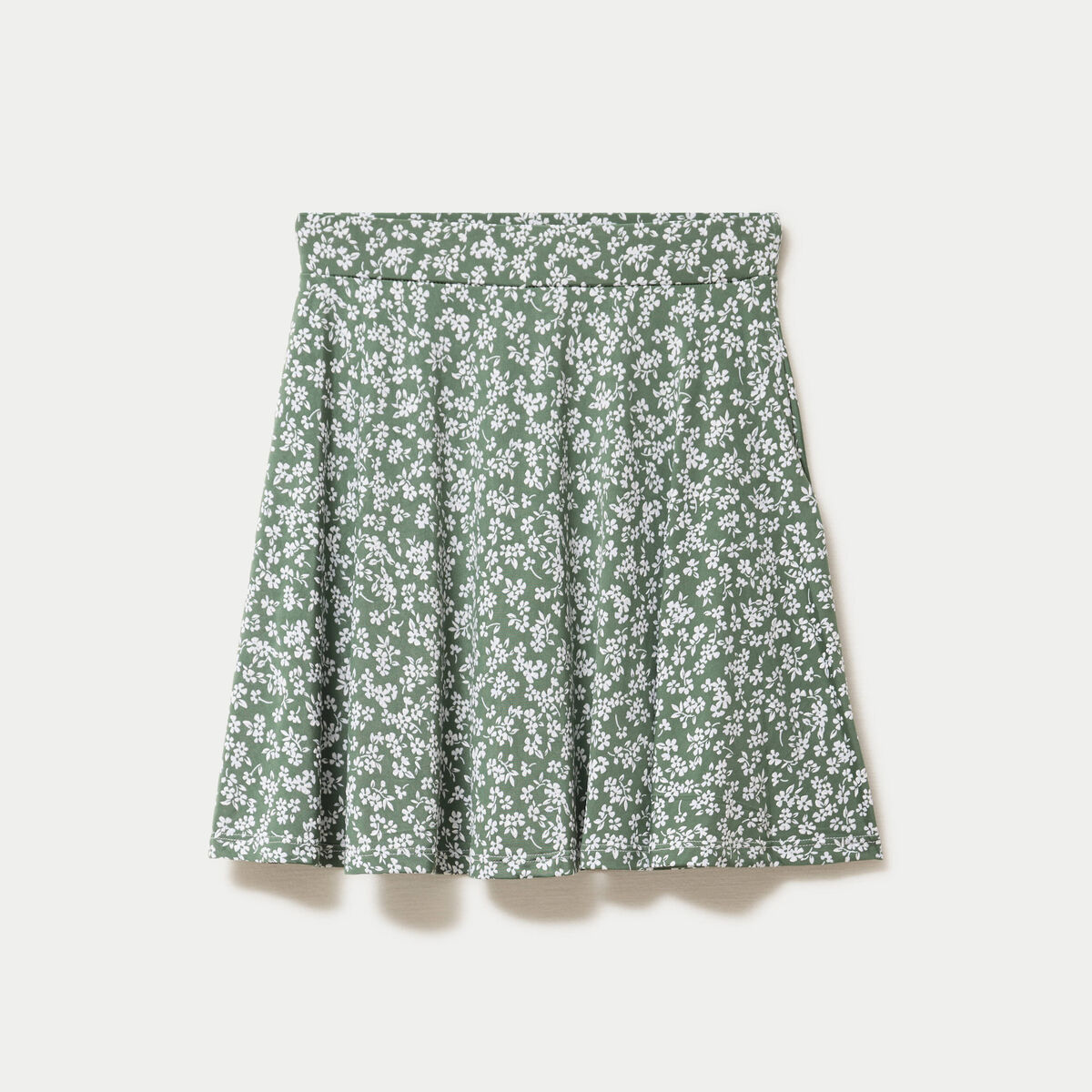 Jupe-short patineuse vert femme
