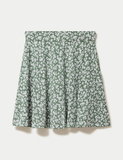 Jupe-short patineuse vert femme