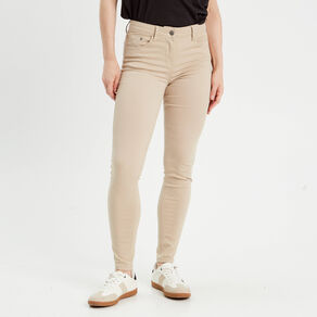 jeans slim 5 poches taupe femme Jeans slim 5 poches taupe femme