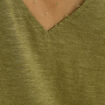 T-shirt manches courtes vert olive femme