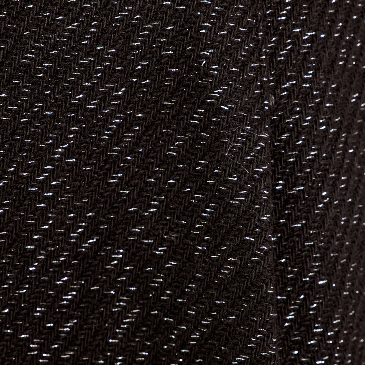 Short ample fils métallisés noir femme