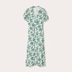 Robe chemise longue droite blanc femme