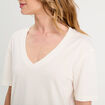 T-shirt manches courtes ecru femme