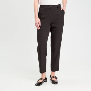 Pantalon carotte noir femme