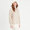 Chemise manches longues contenant du lin sable femme