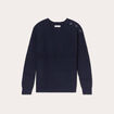 Pull manches longues bleu marine femme