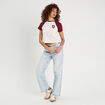 T-shirt manches courtes ecru femme