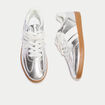 Basket gris argent femme