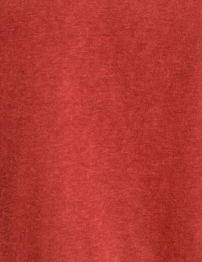Polo manches courtes marron cognac femme