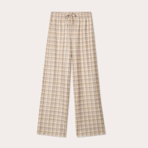 Pantalon large blanc femme