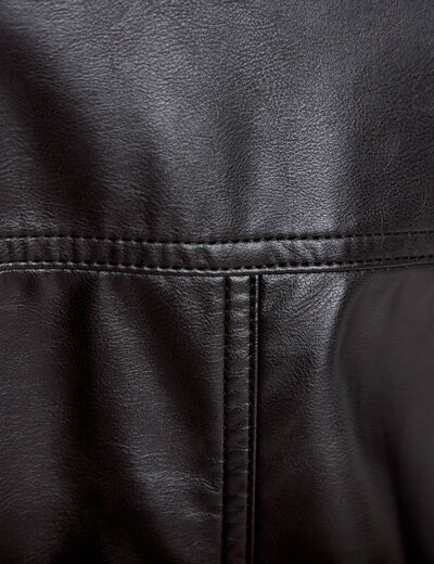 Bomber oversize noir femme