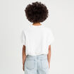 T-shirt effet boule blanc femme