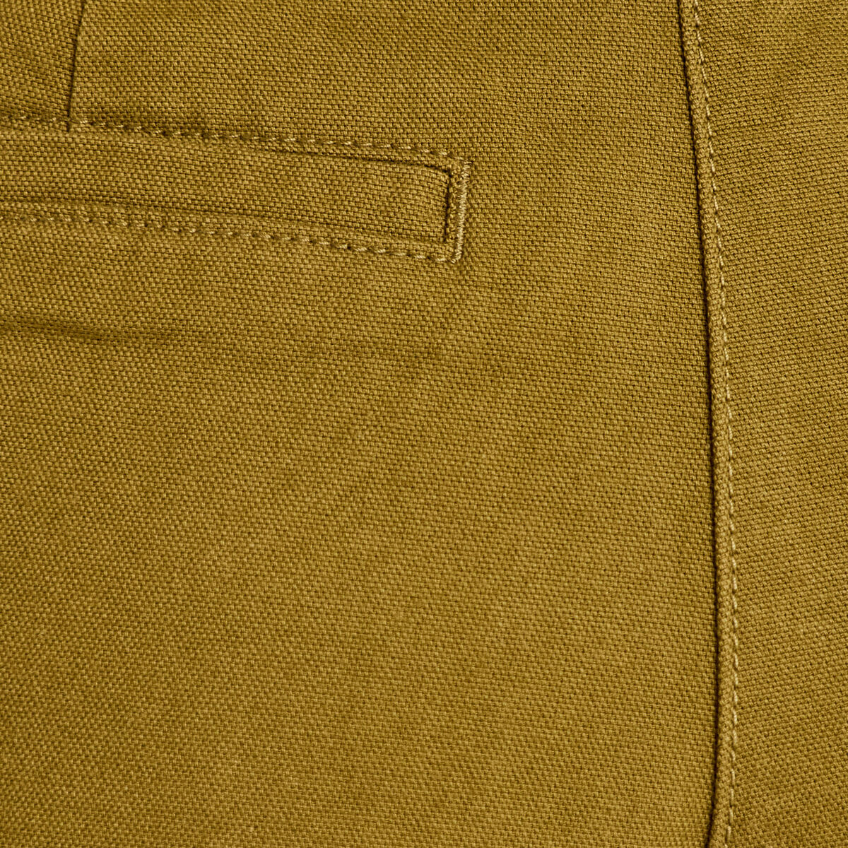 Pantalon chino coupe barrel vert kaki femme