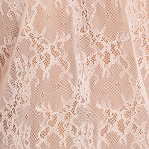 Top dentelle et volants rose clair femme