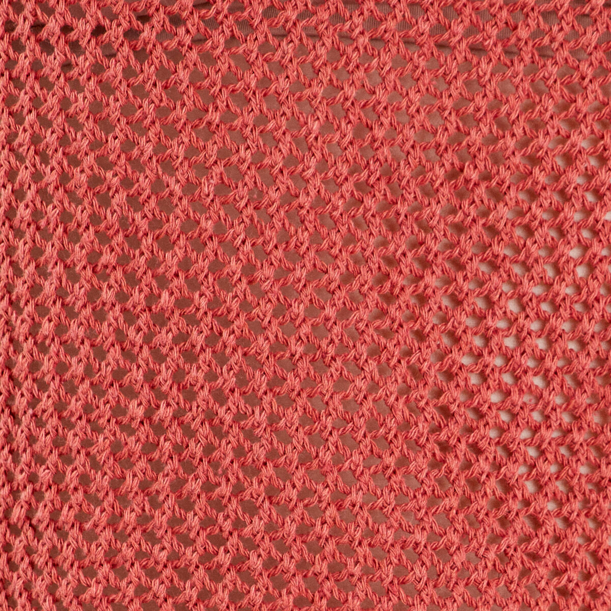 Pull crochet manches longues vieux rose femme