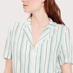 Chemise manches courtes vert femme