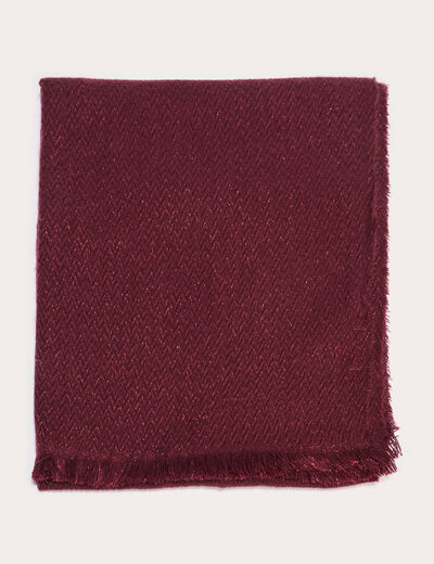 écharpe chinée violet foncé femme