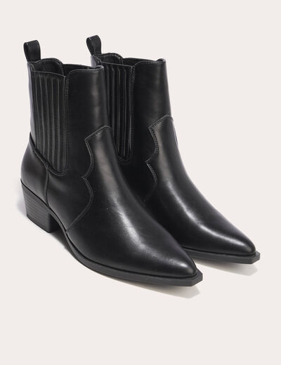 Bottines noir femme