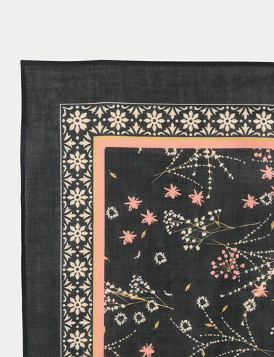 Foulard marron fonc&eacute; femme
