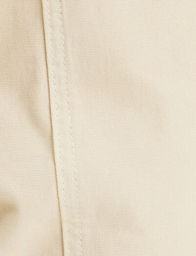 Pantalon chino slim sable femme