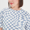 T-shirt manches courtes bleu lavande femme