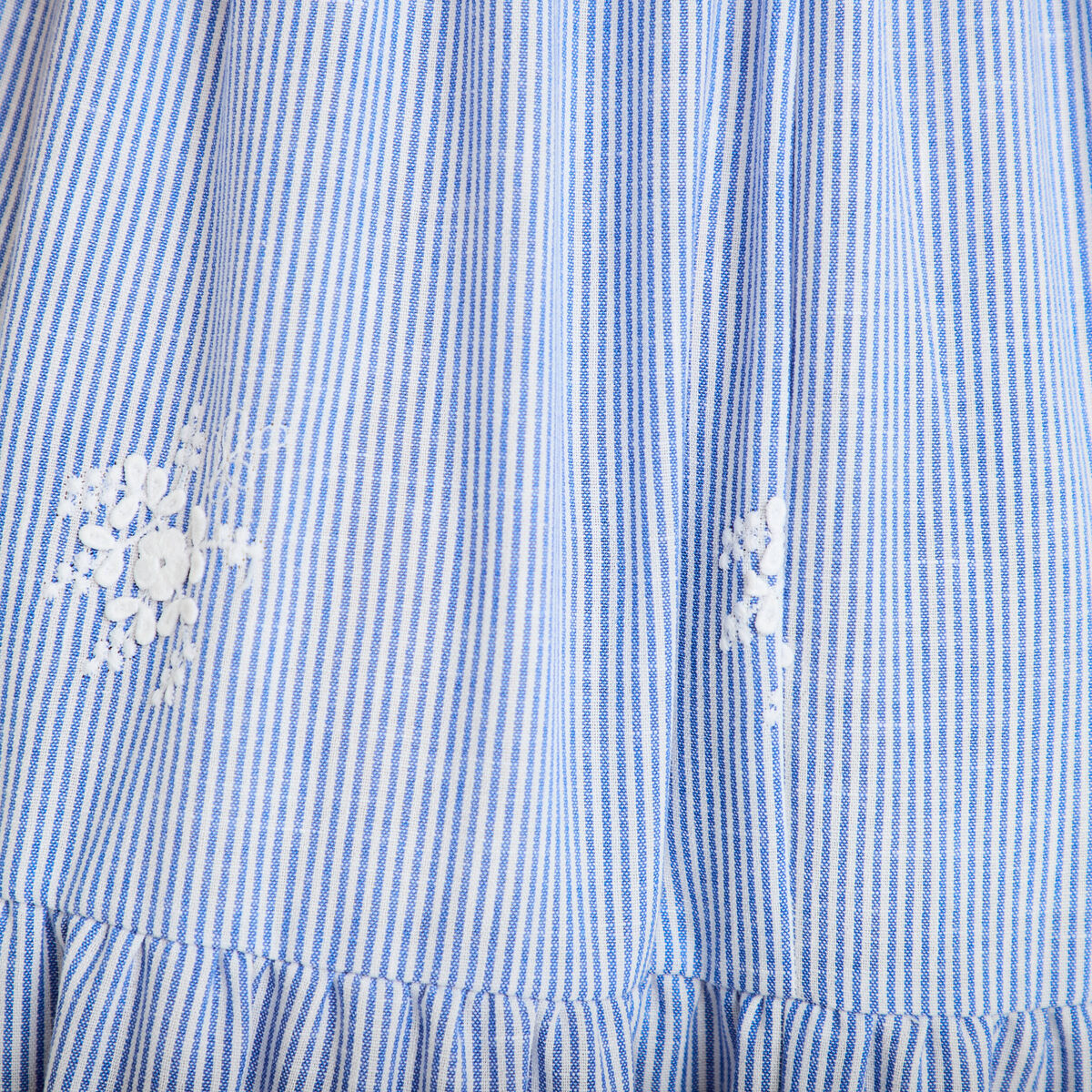 Robe longue &eacute;vas&eacute;e &agrave; fines bretelles blanc femme
