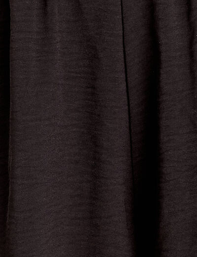 Short fluide regular noir femme