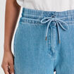 Jeans large taille élastiquée denim double stone femme