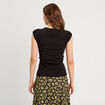 T-shirt manches courtes noir femme