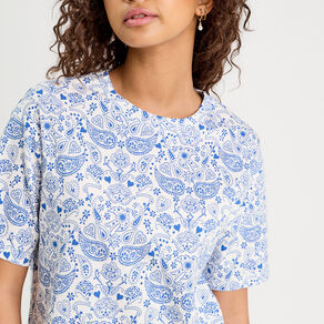 T-shirt manches courtes blanc femme