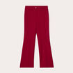 Pantalon flare rouge femme