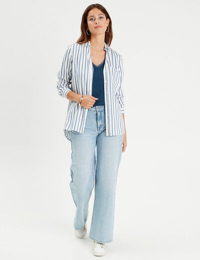 Débardeur sans manches bleu femme