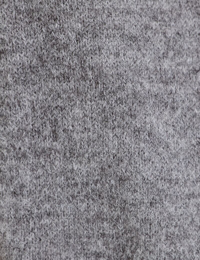 Gilet &agrave; d&eacute;tails de perles gris femme