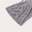 Bandeau torsad&eacute; gris fonc&eacute; femme