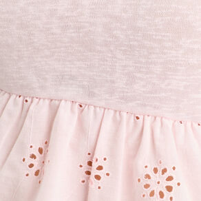 T-shirt manches courtes rose clair femme