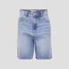 bermuda droit en jean denim double stone femme