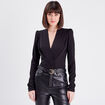 Body manches longues noir femme