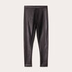 Legging simili cuir noir femme