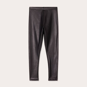 Legging simili cuir noir femme