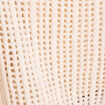 Pull ajouré col rond manches longues ecru femme
