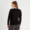 Pull manches longues noir femme
