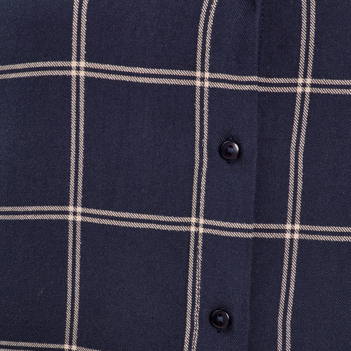 Chemise manches longues bleu foncé femme
