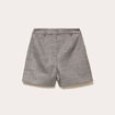 Short regular taille standard tweed noir femme