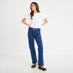 Jean bootcut taille haute denim stone femme