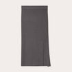 Jupe midi moulante gris foncé femme