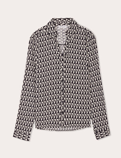 Chemise manches longues blanc femme