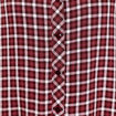 Blouse col montant manches longues bordeaux femme